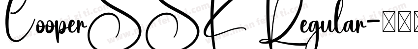 CooperSSK Regular字体转换